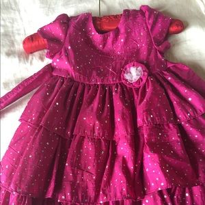Hot Pink Girls Party Dress